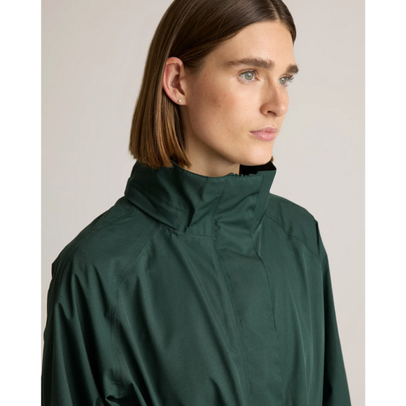 Quince Weatherproof Rain Trench Coat Dark Spruce Size XS NWT - Picture 4 of 9